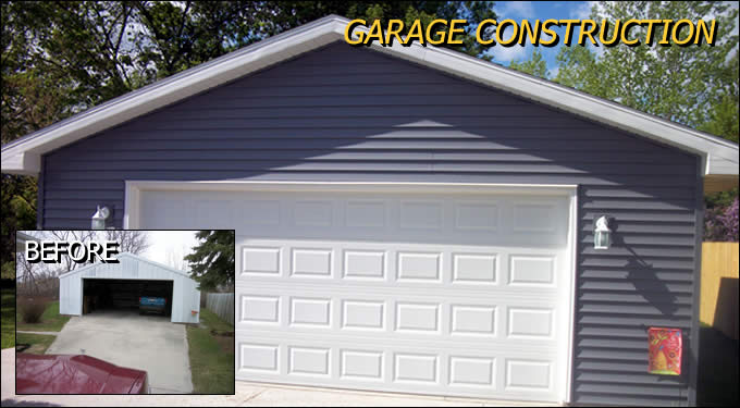 Garage Construction and Building Outagamie/Winnebago Wisconsin
